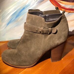 Franco Fortini suede ankle bootie